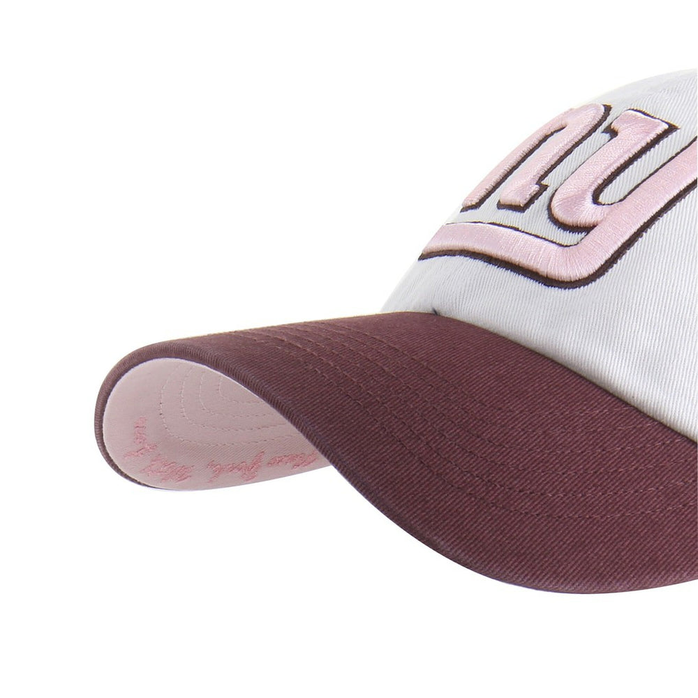 New York Giants '47 Unisex Love Letter Clean Up Adjustable Hat - Stone/Burgundy - 47 brand