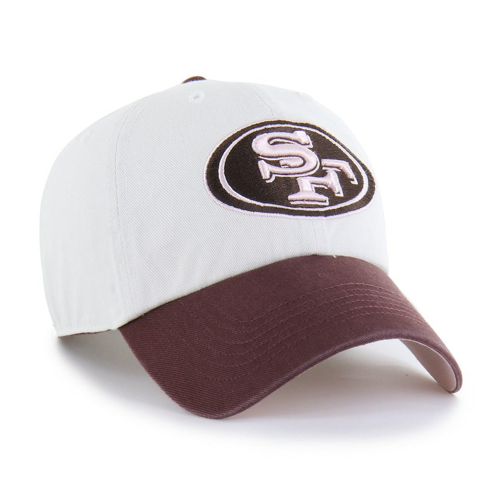 San Francisco 49ers '47 Unisex Love Letter Clean Up Adjustable Hat - Stone/Burgundy - 47 brand