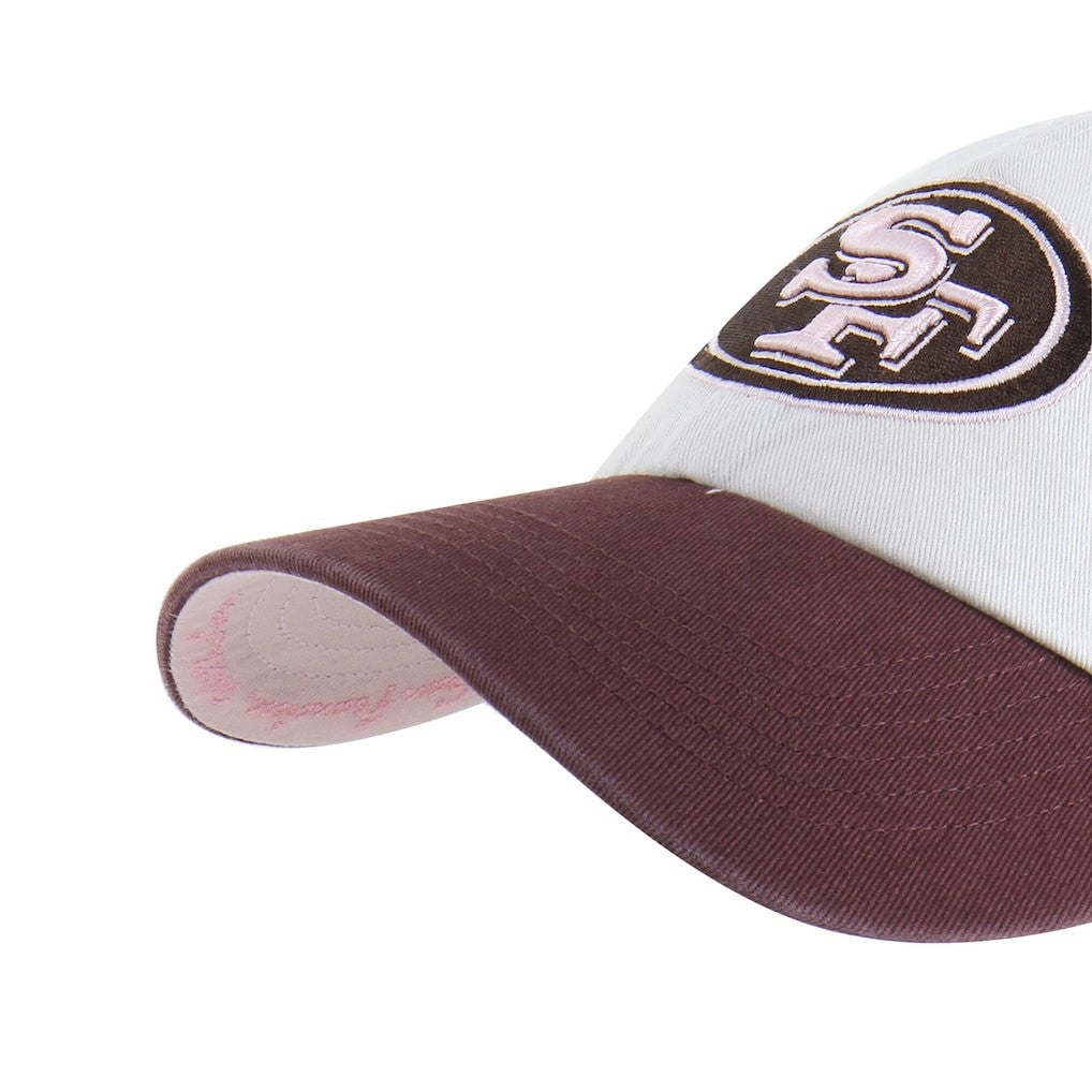 San Francisco 49ers '47 Unisex Love Letter Clean Up Adjustable Hat - Stone/Burgundy - 47 brand