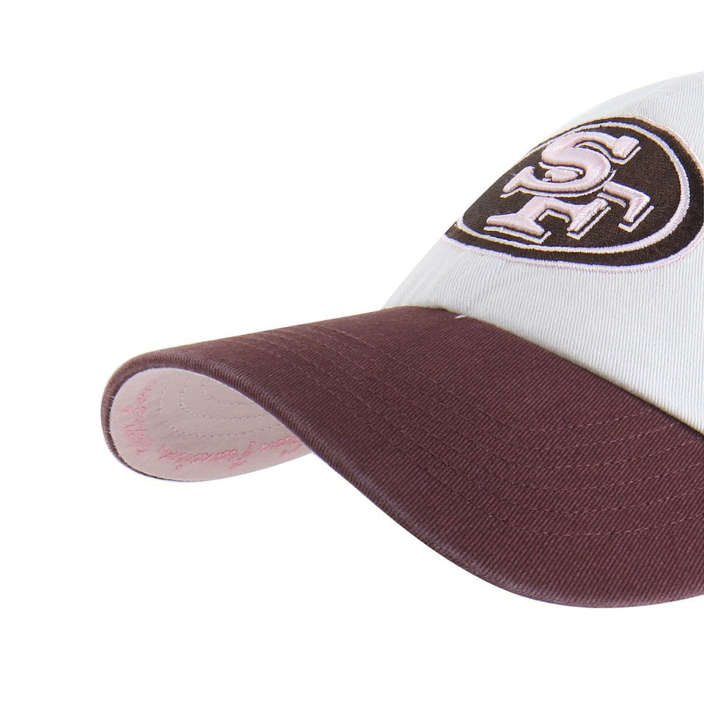 San Francisco 49ers '47 Unisex Love Letter Clean Up Adjustable Hat - Stone/Burgundy - 47 brand
