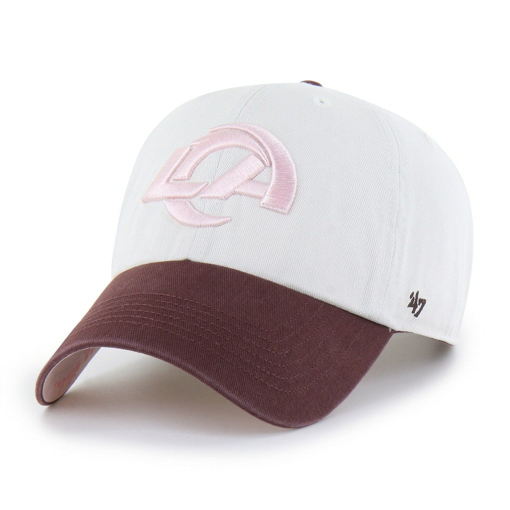 Los Angeles Rams '47 Unisex Love Letter Clean Up Adjustable Hat - Stone/Burgundy - 47 brand