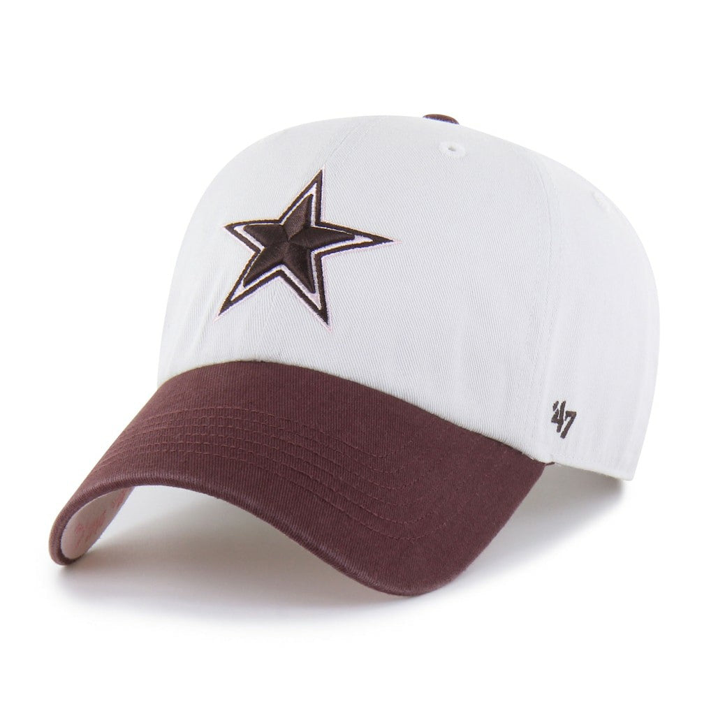 Dallas Cowboys '47 Unisex Love Letter Clean Up Adjustable Hat - Stone/Burgundy - 47 brand