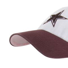 Dallas Cowboys '47 Unisex Love Letter Clean Up Adjustable Hat - Stone/Burgundy - 47 brand
