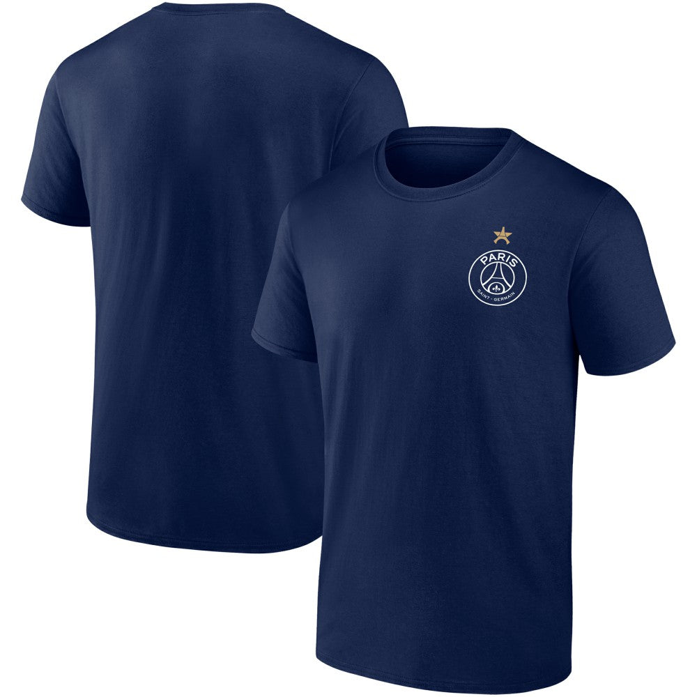 Paris Saint-Germain 2025 Champions League Winners Eiffel Star T-Shirt Navy