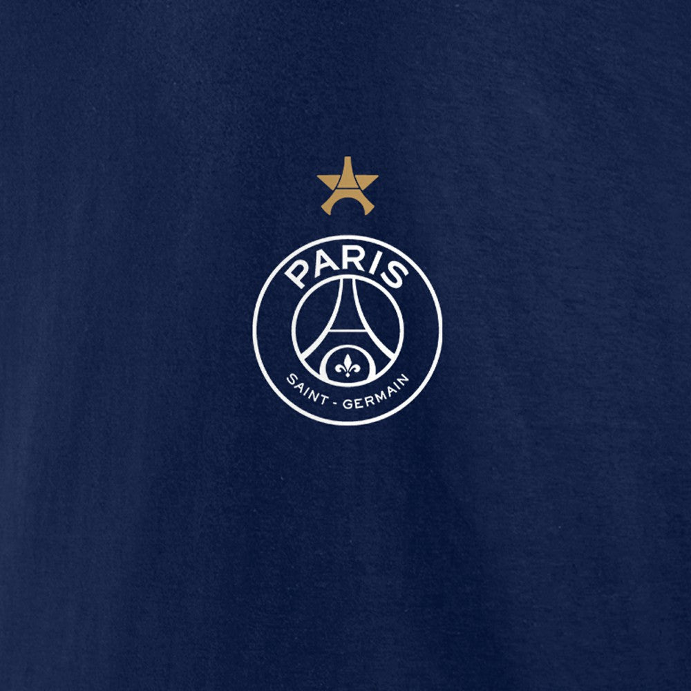 Paris Saint-Germain 2025 Champions League Winners Eiffel Star T-Shirt Navy
