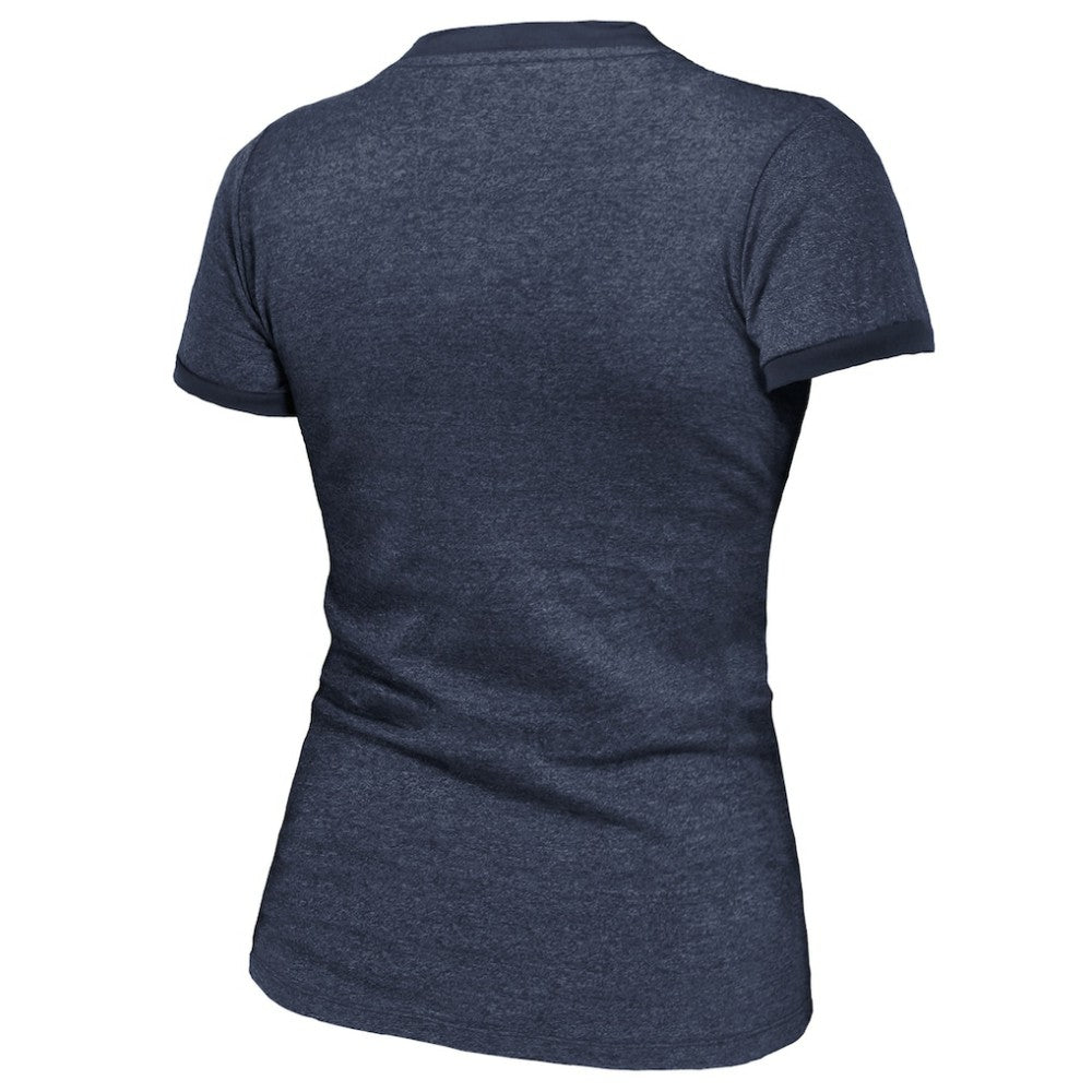 Florida Panthers Majestic Threads Women's 2025 Stanley Cup Champions Tri-Blend Ringer T-Shirt - Navy | NHL Lifestyle