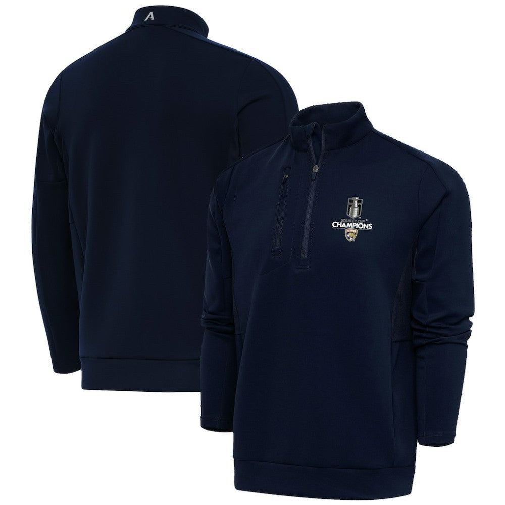 Florida Panthers Fanatics 2025 Stanley Cup Champions Genesis Quarter-Zip Pullover - Navy | Fanatics discount
