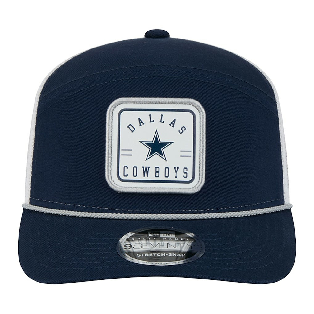 Dallas Cowboys New Era Quick Strike Split Panel 9SEVENTY Stretch-Snap Trucker Hat - Navy - NFL