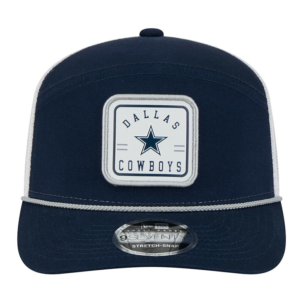 Dallas Cowboys New Era Quick Strike Split Panel 9SEVENTY Stretch-Snap Trucker Hat - Navy - NFL