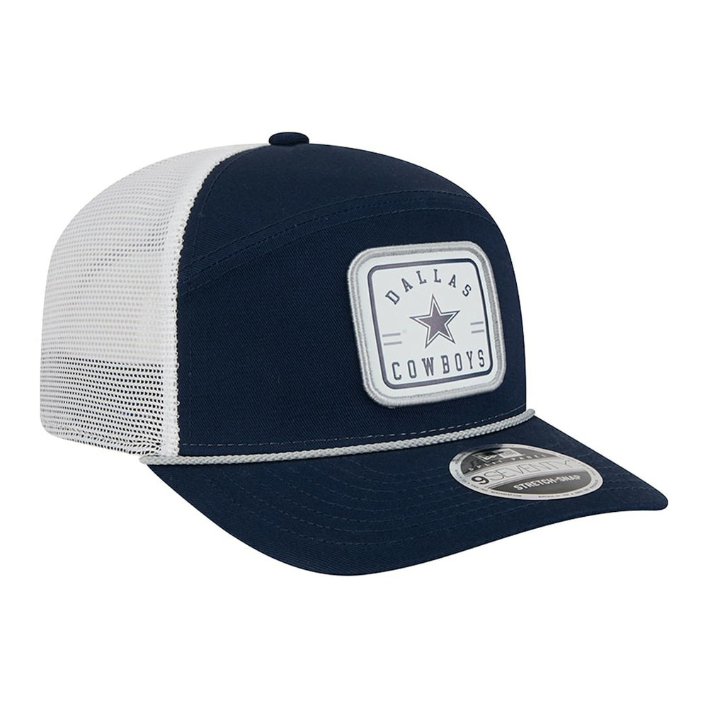 Dallas Cowboys New Era Quick Strike Split Panel 9SEVENTY Stretch-Snap Trucker Hat - Navy - NFL