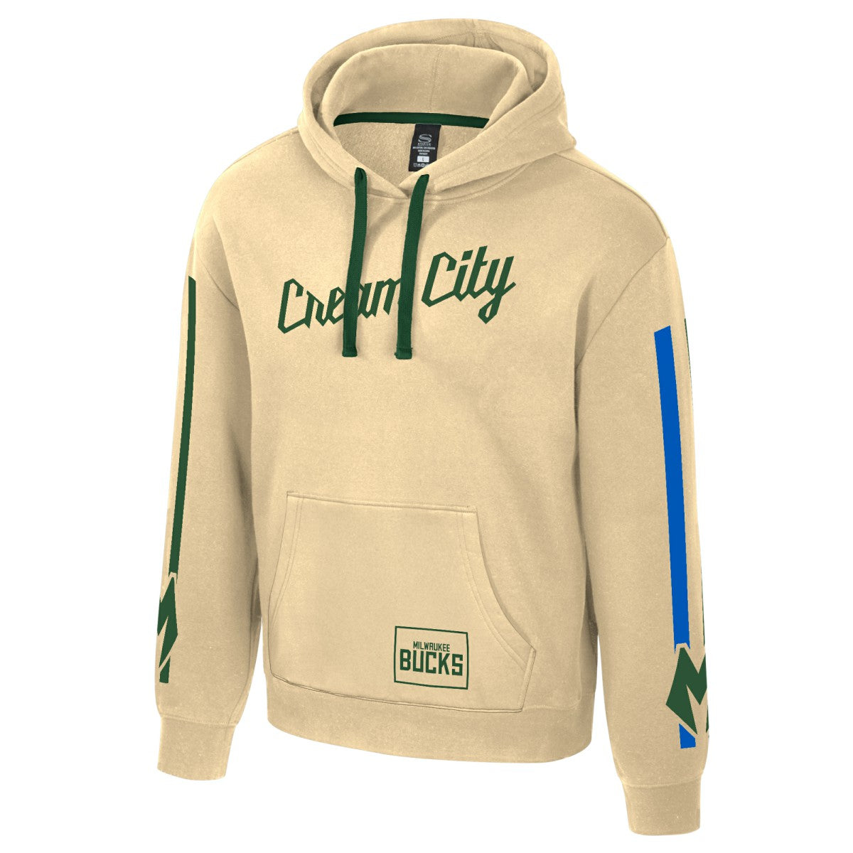 Milwaukee Bucks Stadium Essentials Unisex 2025/26 City Edition City Star Hoodie Cream