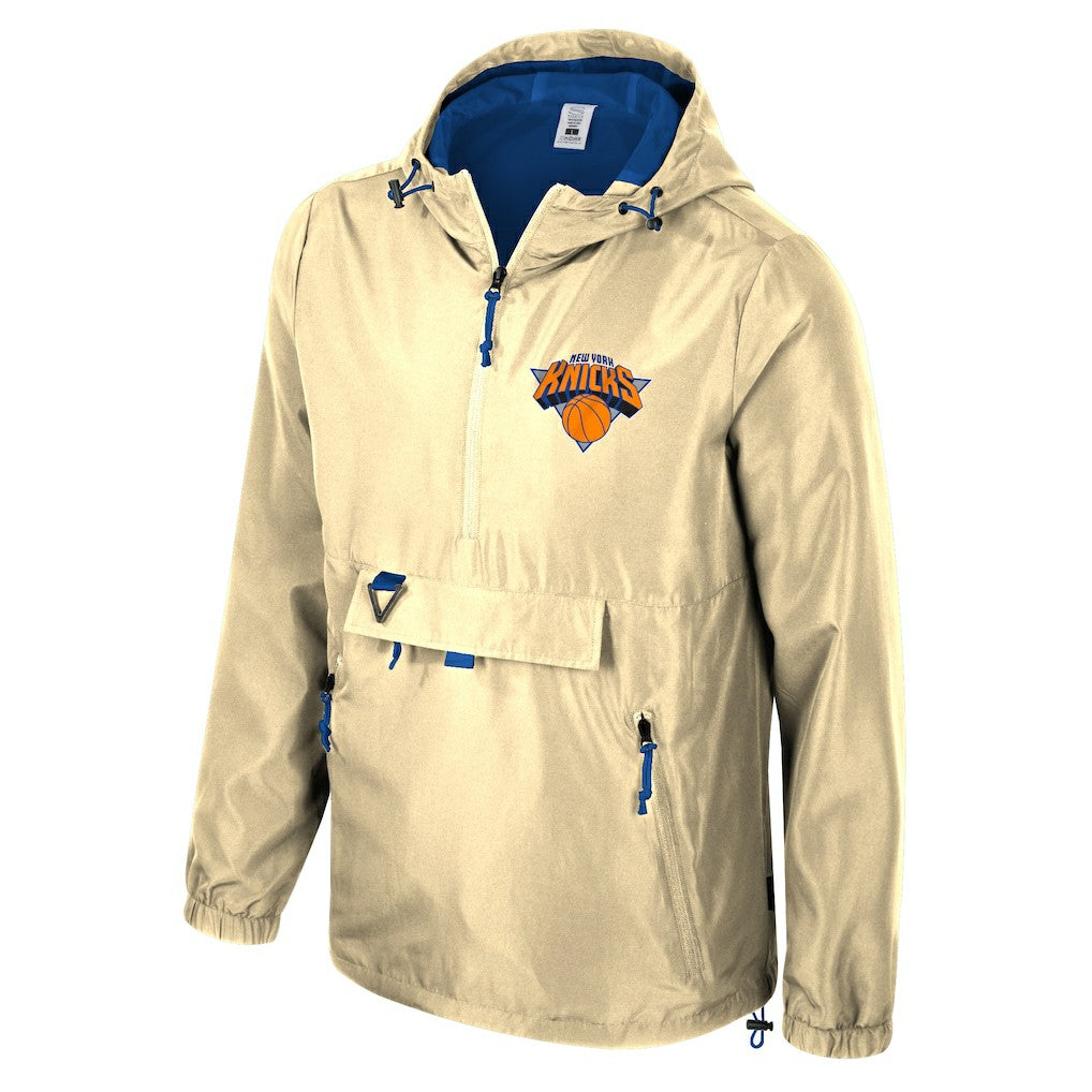 New York Knicks Stadium Essentials Unisex 2025/26 City Edition Compete Quarter-Zip Hoodie Jacket Tan