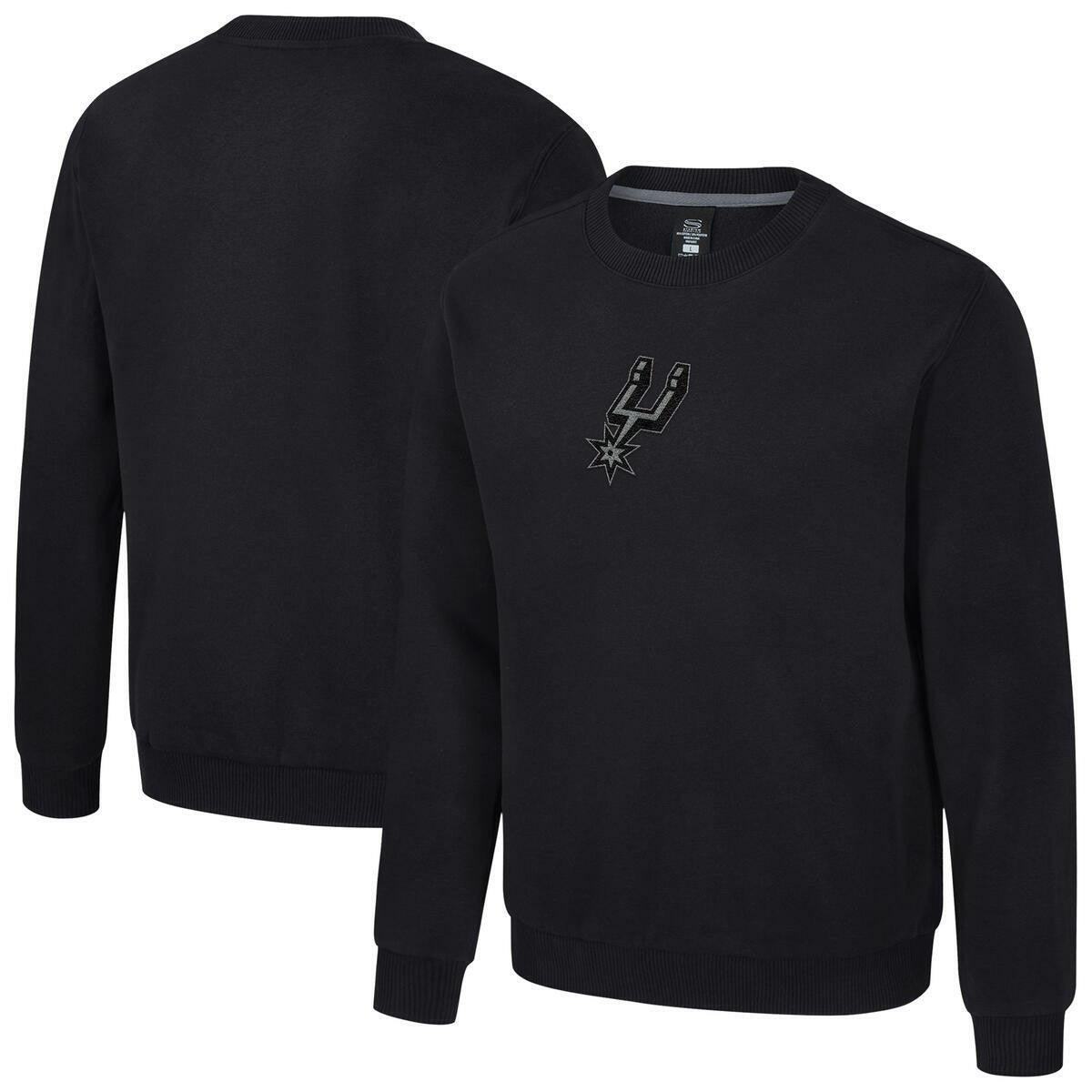 San Antonio Spurs Stadium Essentials Unisex Club Level Chenille Sweatshirt Black