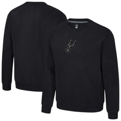San Antonio Spurs Stadium Essentials Unisex Club Level Chenille Sweatshirt Black