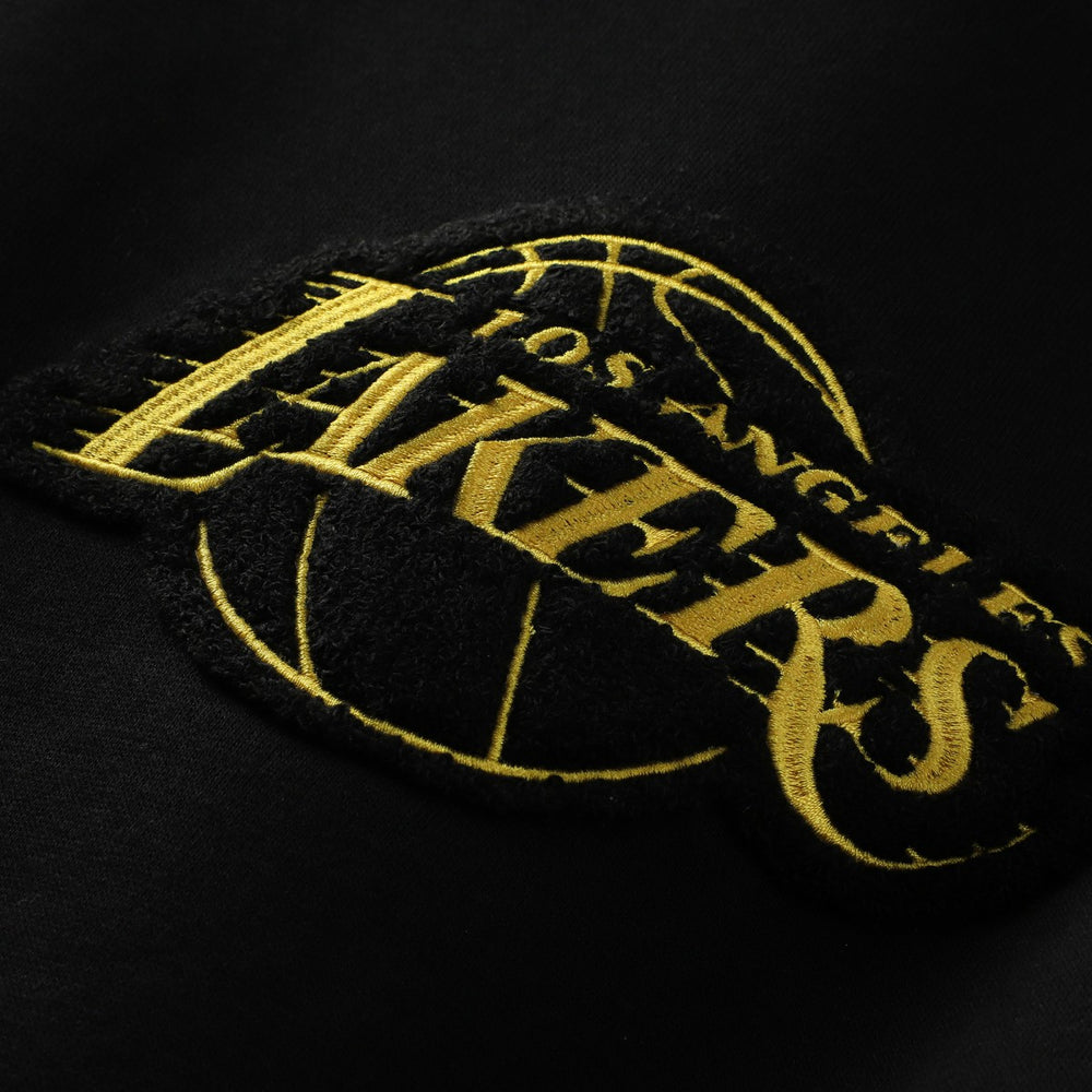 Los Angeles Lakers Stadium Essentials Unisex Club Level Chenille Sweatshirt Black