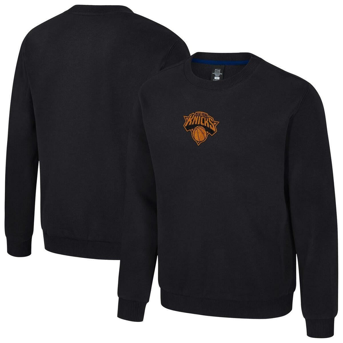 New York Knicks Stadium Essentials Unisex Club Level Chenille Sweatshirt Black