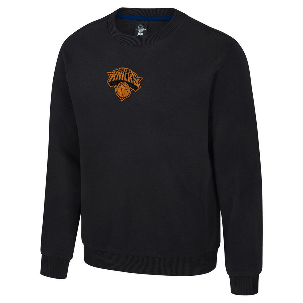 New York Knicks Stadium Essentials Unisex Club Level Chenille Sweatshirt Black