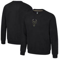 Milwaukee Bucks Stadium Essentials Unisex Club Level Chenille Sweatshirt Black