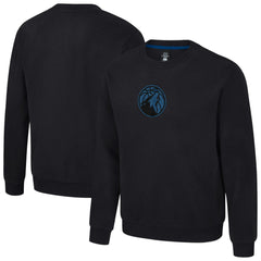 Minnesota Timberwolves Stadium Essentials Unisex Club Level Chenille Sweatshirt Black