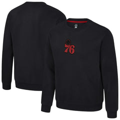 Philadelphia 76ers Stadium Essentials Unisex Club Level Chenille Sweatshirt Black
