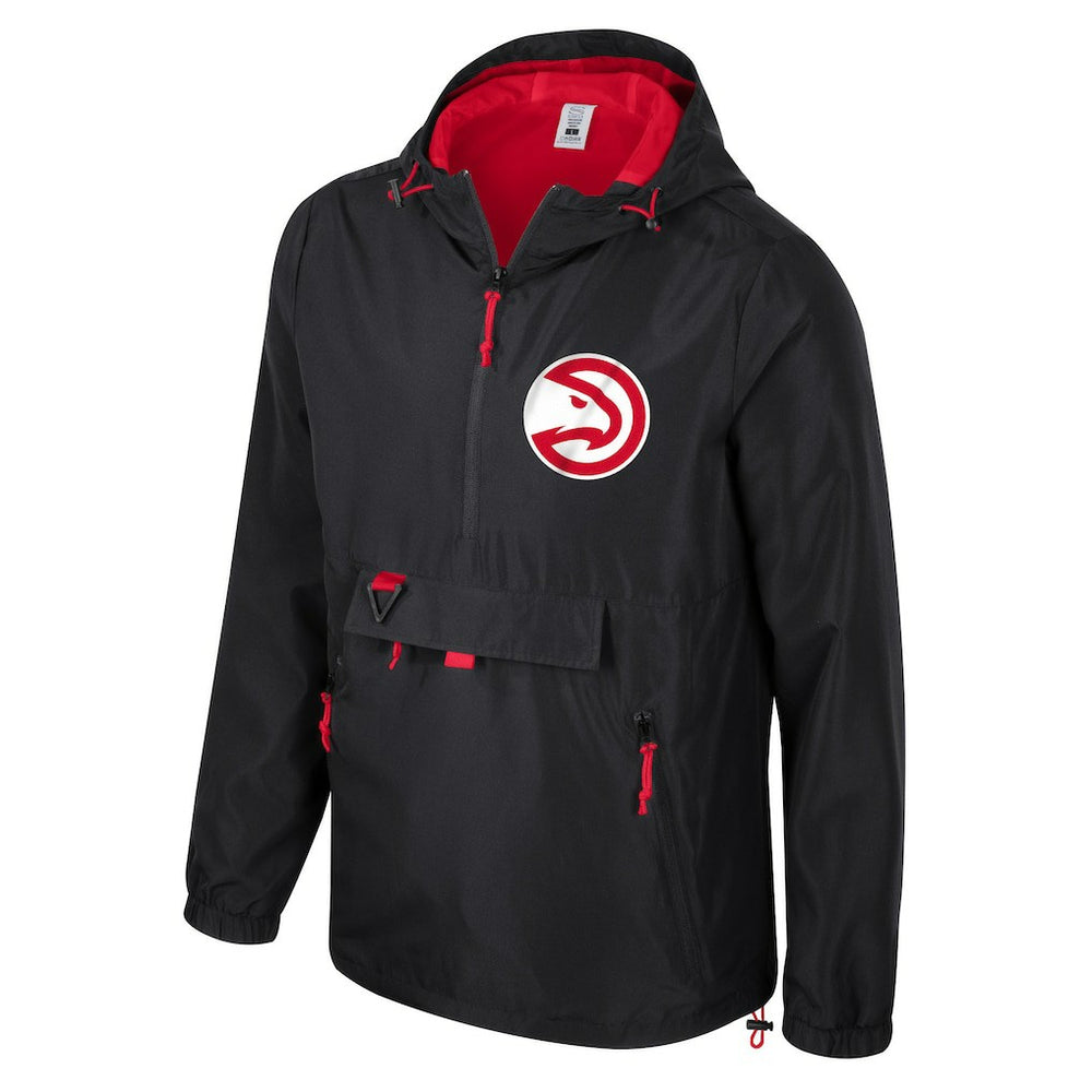 Atlanta Hawks Stadium Essentials Unisex Compete Quarter-Zip Hoodie Jacket Black