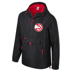 Atlanta Hawks Stadium Essentials Unisex Compete Quarter-Zip Hoodie Jacket Black