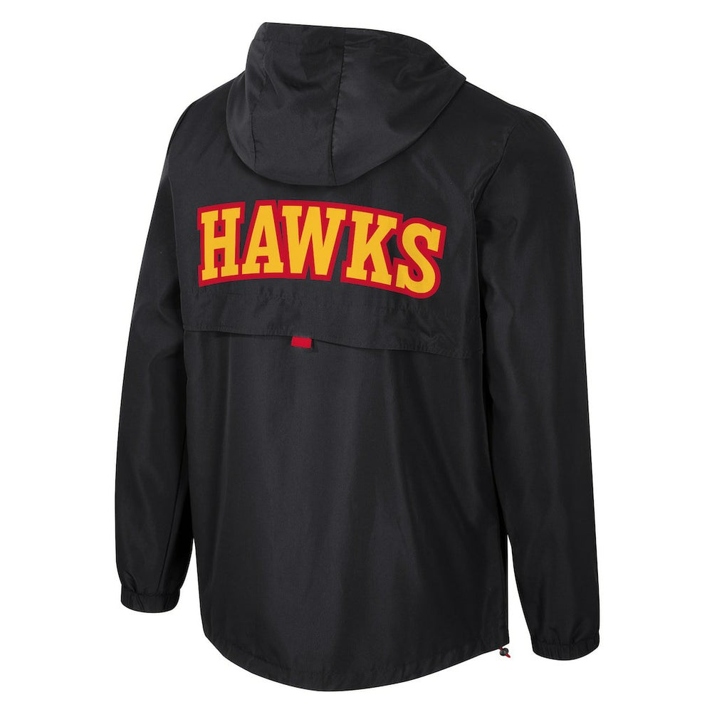 Atlanta Hawks Stadium Essentials Unisex Compete Quarter-Zip Hoodie Jacket Black
