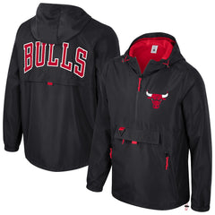Chicago Bulls Stadium Essentials Unisex Compete Quarter-Zip Hoodie Jacket Black