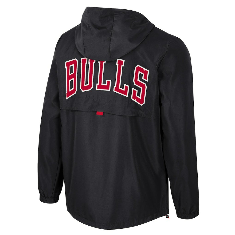 Chicago Bulls Stadium Essentials Unisex Compete Quarter-Zip Hoodie Jacket Black