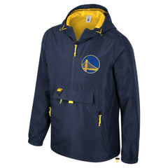 Golden State Warriors Stadium Essentials Unisex Compete Quarter-Zip Hoodie Jacket Navy