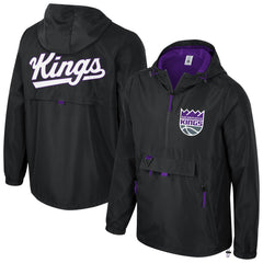 Sacramento Kings Stadium Essentials Unisex Compete Quarter-Zip Hoodie Jacket Black