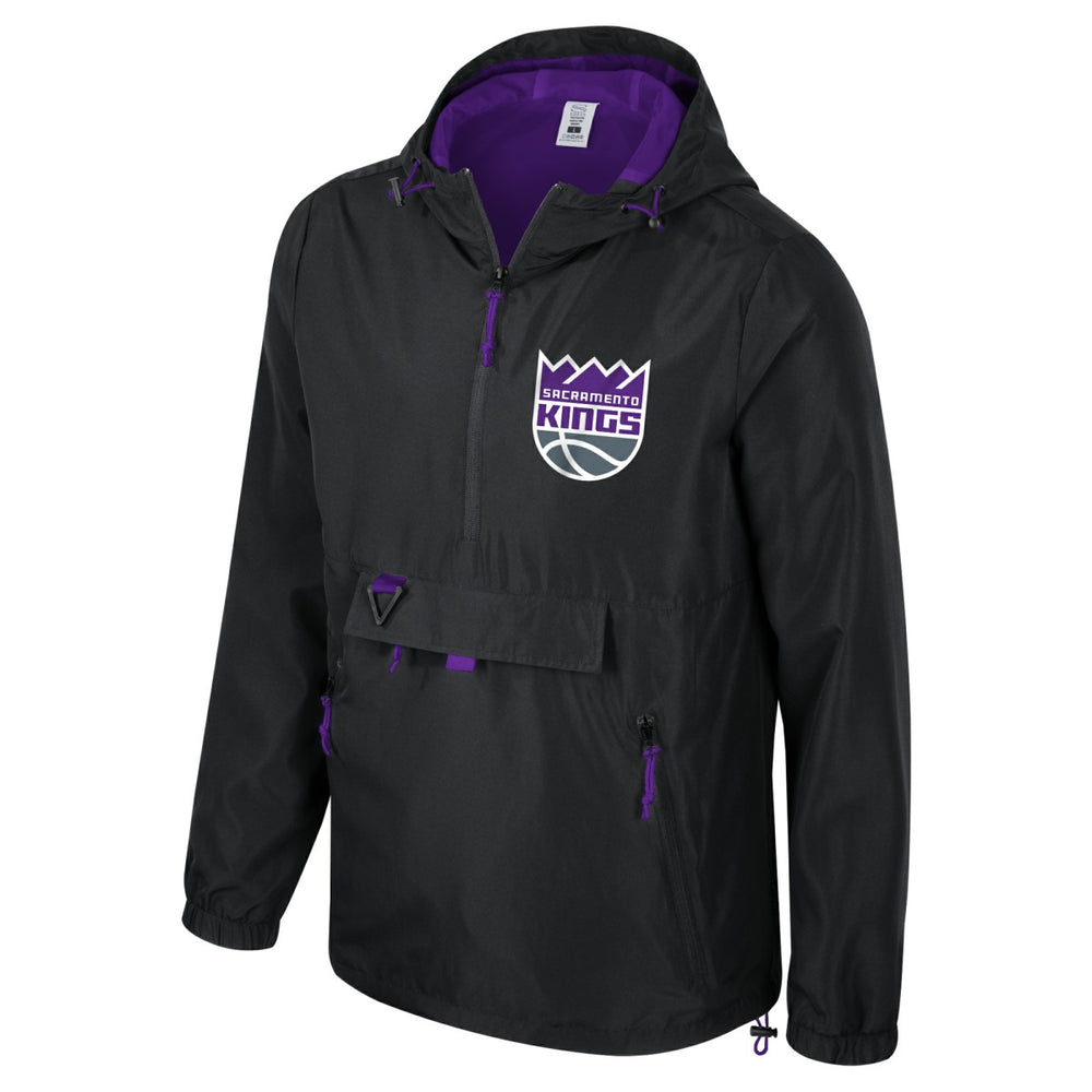 Sacramento Kings Stadium Essentials Unisex Compete Quarter-Zip Hoodie Jacket Black