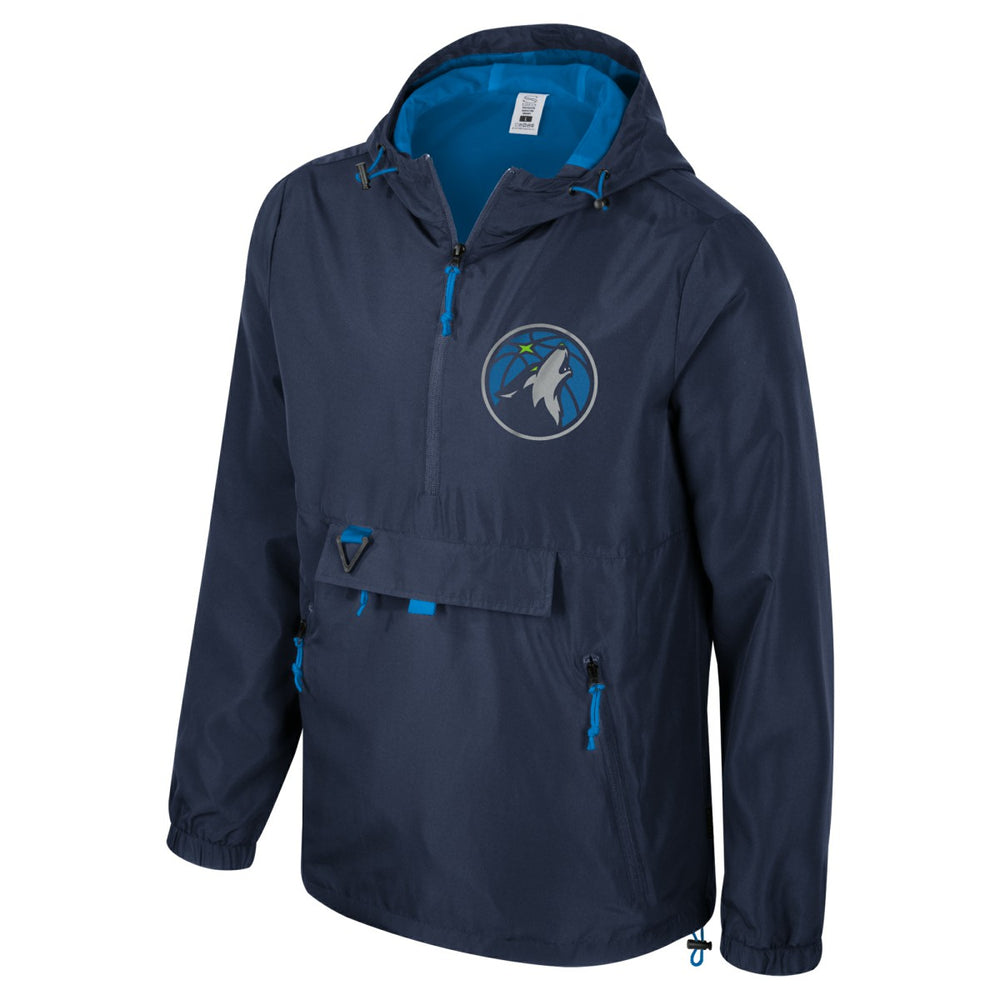 Minnesota Timberwolves Stadium Essentials Unisex Compete Quarter-Zip Hoodie Jacket Navy