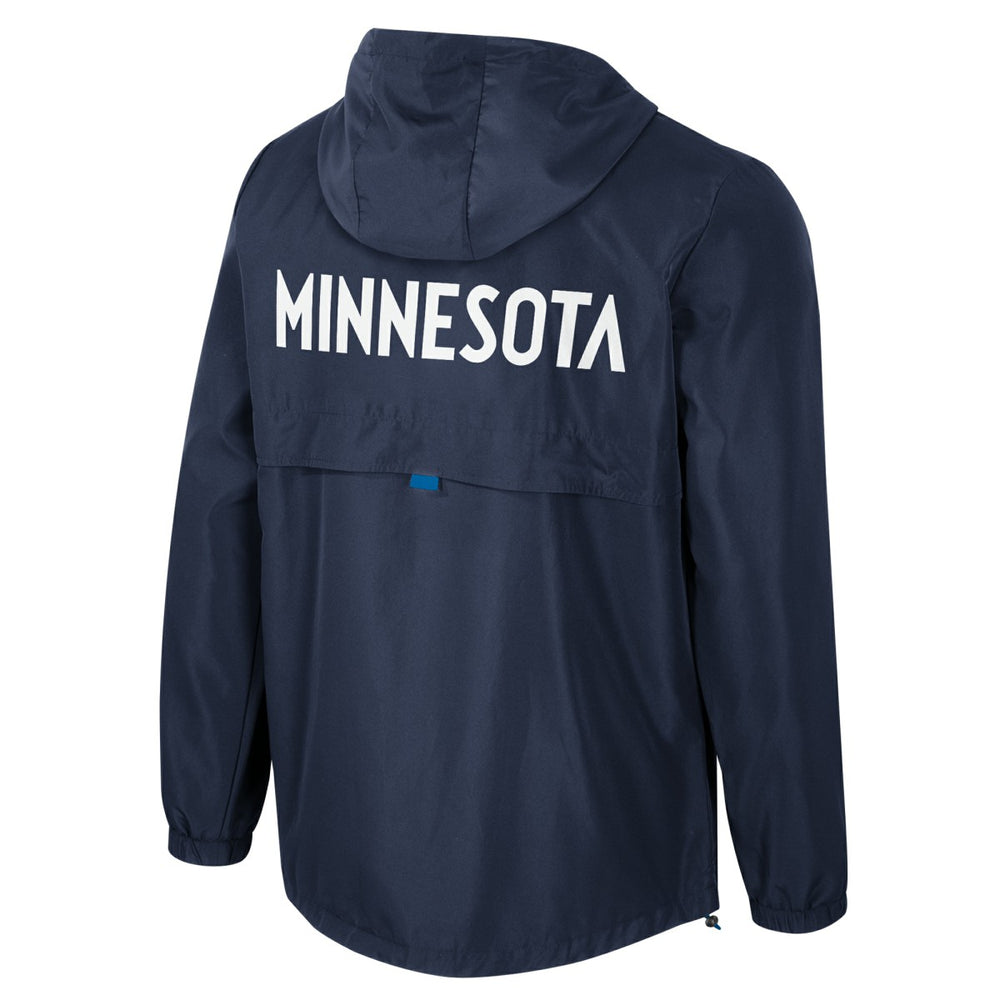 Minnesota Timberwolves Stadium Essentials Unisex Compete Quarter-Zip Hoodie Jacket Navy