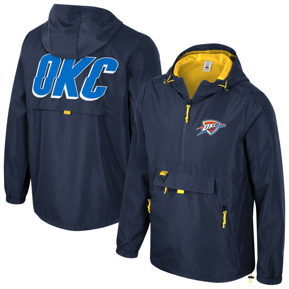 Oklahoma City Thunder Stadium Essentials Unisex Compete Quarter-Zip Hoodie Jacket Blue