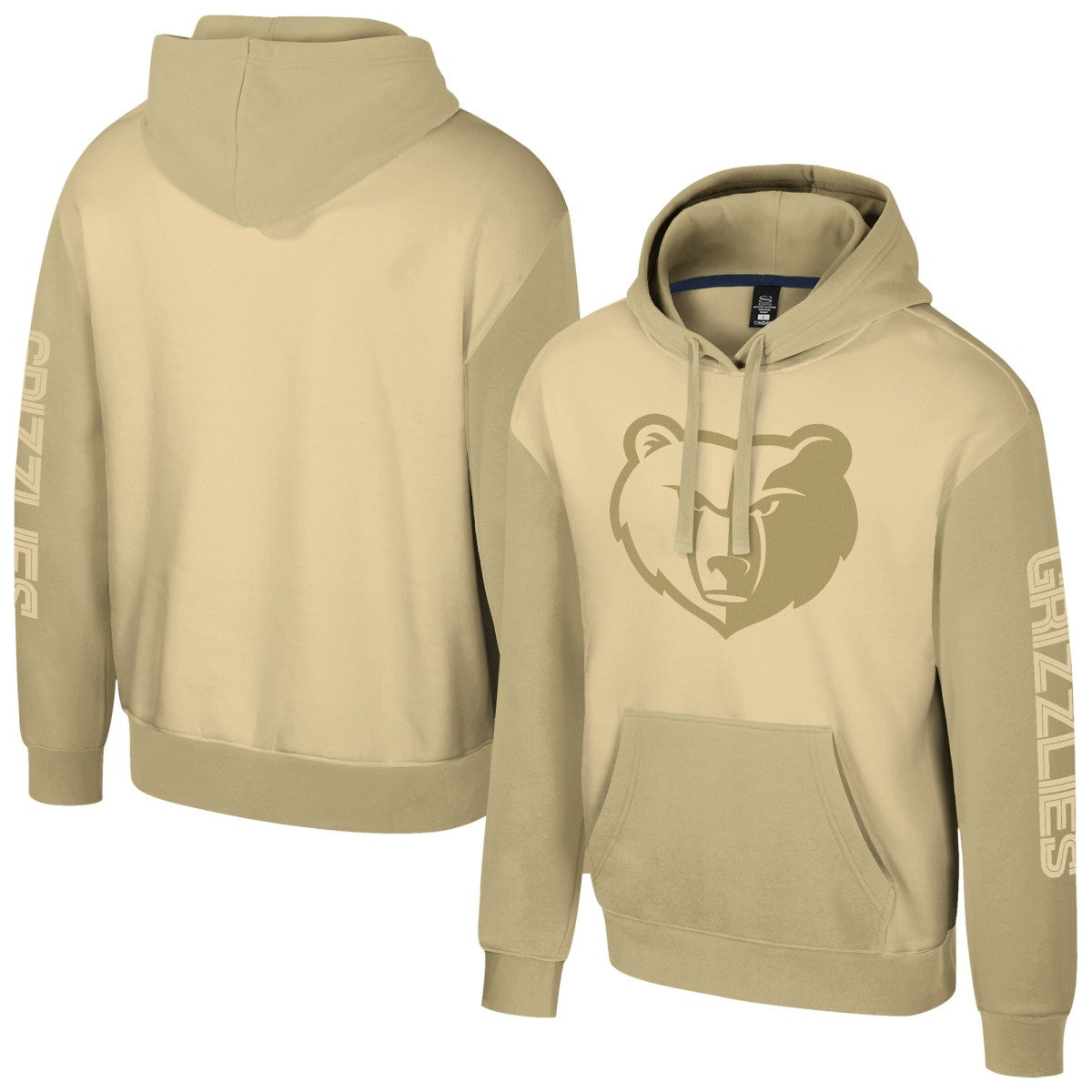 Memphis Grizzlies Stadium Essentials Unisex Rafters Burst Hoodie Khaki