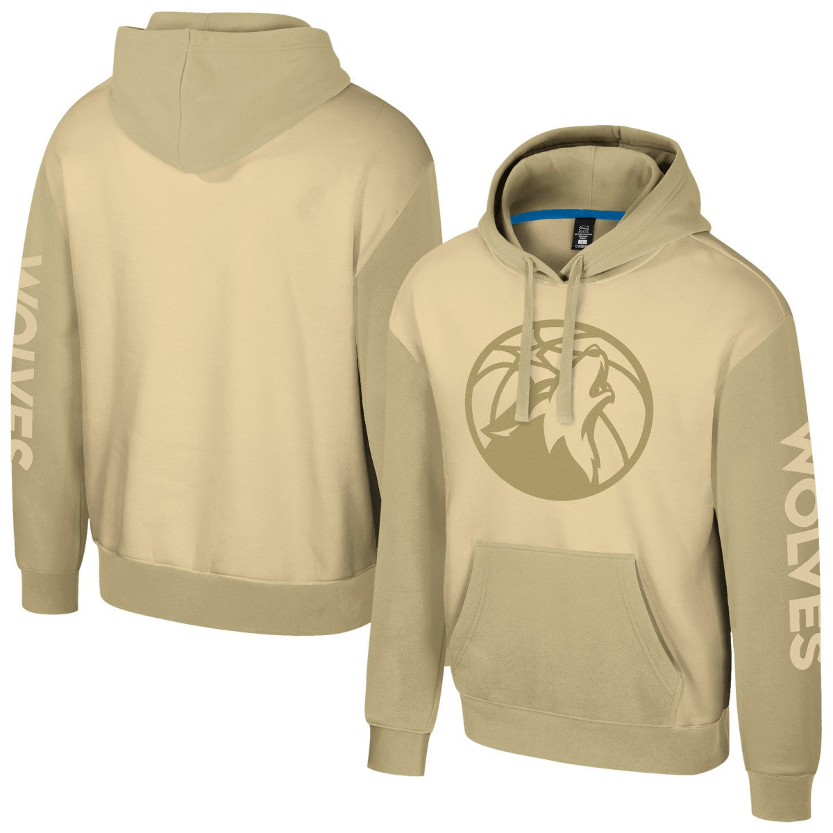 Minnesota Timberwolves Stadium Essentials Unisex Rafters Burst Hoodie Khaki