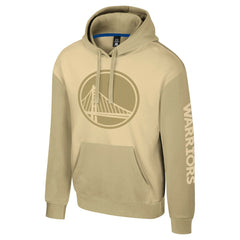 Golden State Warriors Stadium Essentials Unisex Rafters Burst Hoodie Khaki