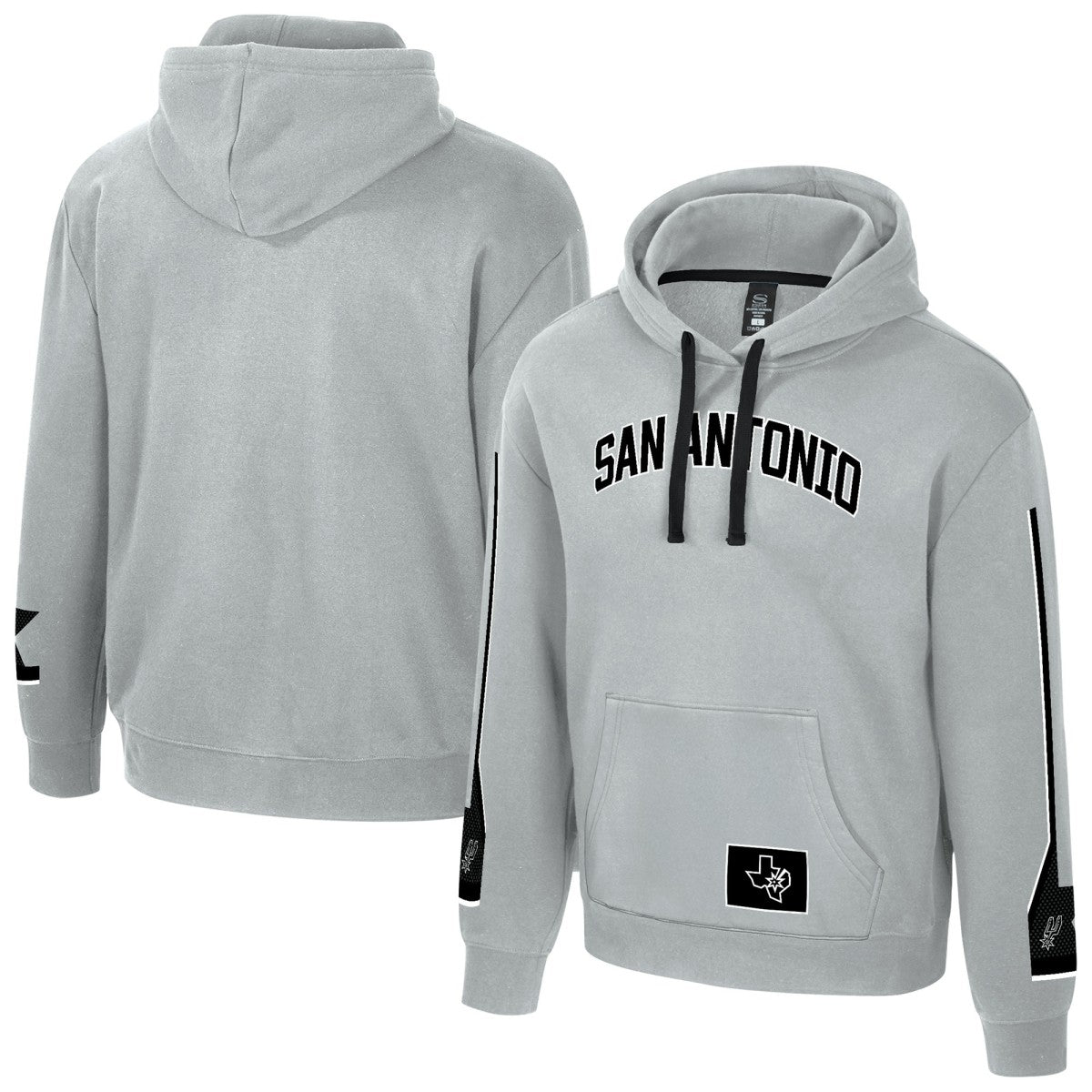 San Antonio Spurs Stadium Essentials Unisex City Star Hoodie Silver