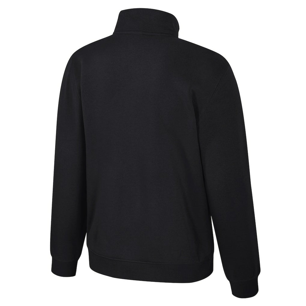 Boston Celtics Stadium Essentials Unisex Varsity Trainer Quarter-Zip Pullover Black