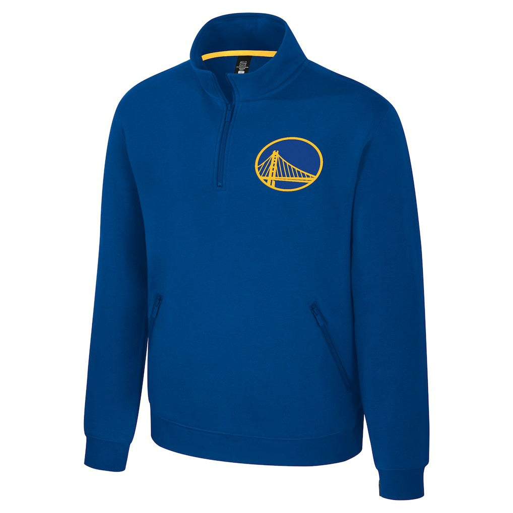 Golden State Warriors Stadium Essentials Unisex Varsity Trainer Quarter-Zip Pullover Royal