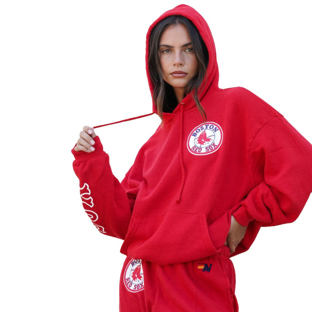 Boston Red Sox Aviator Nation x MLB Unisex Tri-Blend Pullover Hoodie Sale