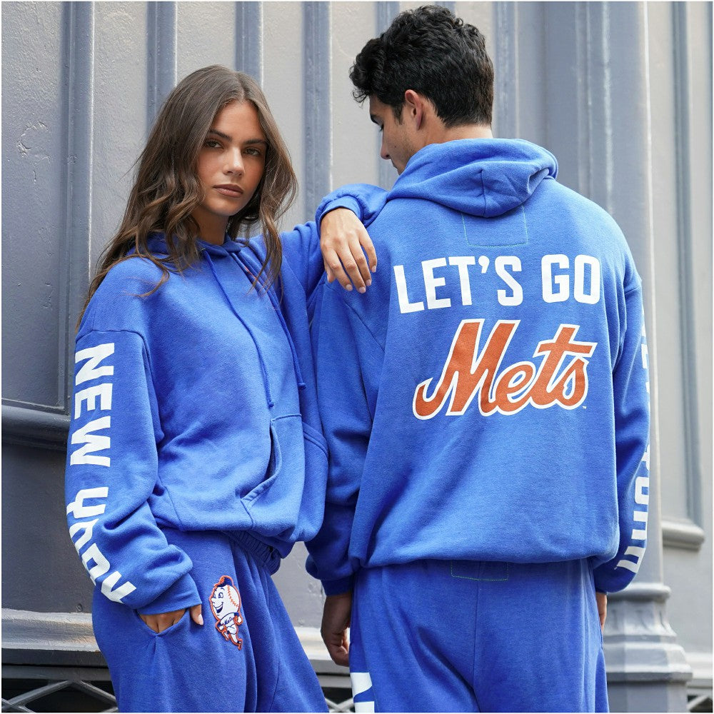 New York Mets Aviator Nation x MLB Unisex Relaxed Tri-Blend Hoodie Near Me