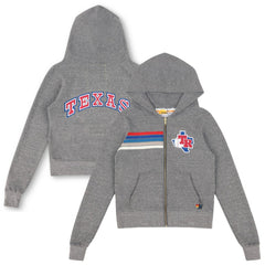 Texas Rangers Aviator Nation x MLB Unisex 5-Stripe Tri-Blend Full-Zip Hoodie Sale