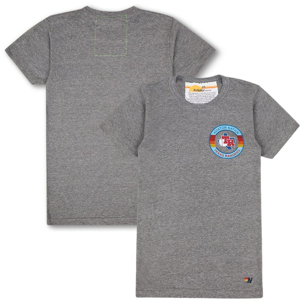 Texas Rangers Aviator Nation x MLB Unisex Tri-Blend T-Shirt Discount