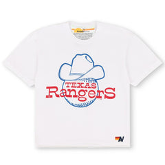 Texas Rangers Aviator Nation x MLB Women's Bolt Boyfriend Tri-Blend T-Shirt Sale