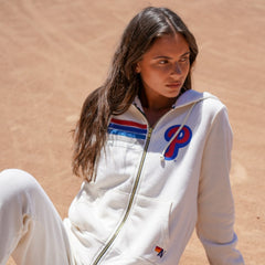 Philadelphia Phillies Aviator Nation x MLB Unisex Five-Stripe Tri-Blend Full-Zip Hoodie Online