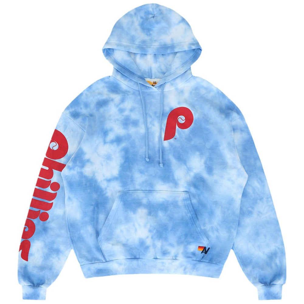 Philadelphia Phillies Aviator Nation x MLB Unisex Tie-Dye Tri-Blend Pullover Hoodie Sale