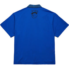 Mitchell & Ness New York Knicks x Purple Brand Button-Up Shooting Shirt Navy