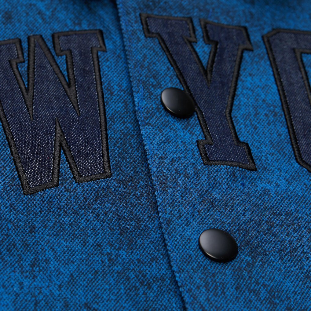 Mitchell & Ness New York Knicks x Purple Brand Button-Up Shooting Shirt Navy